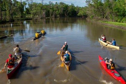 Photo of canoeing the Red River